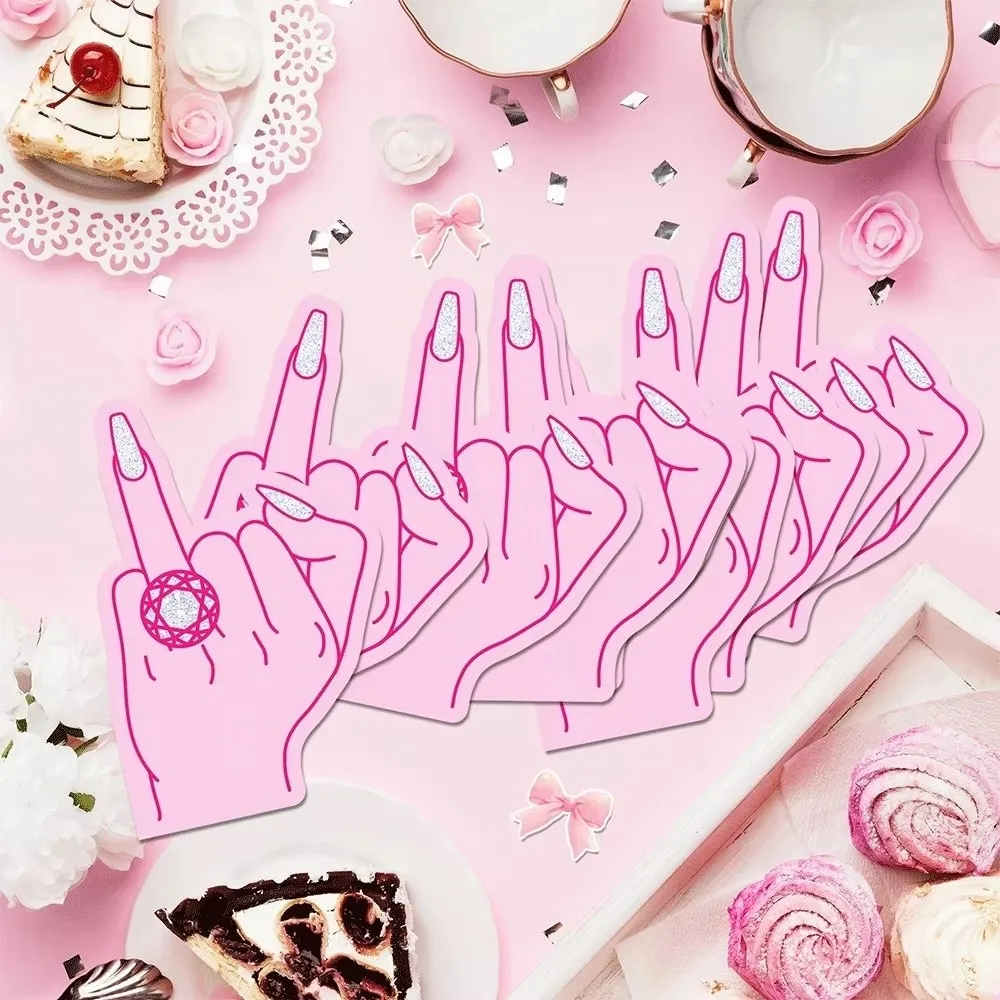 20pcs Funny Disposable Bachelorette Party Napkins Eco-friendly Wedding Tissue Decor Ring Finger Napkins Engagement Party