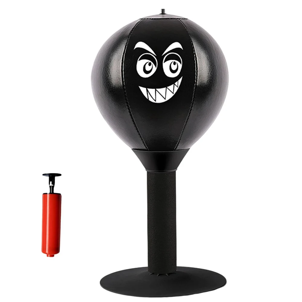 Desktop boxing bags Stress Reliever Punching Bag Toy With Suction Cup Stress Buster Desk Boxing Punch Ball Relief Fitness Balls