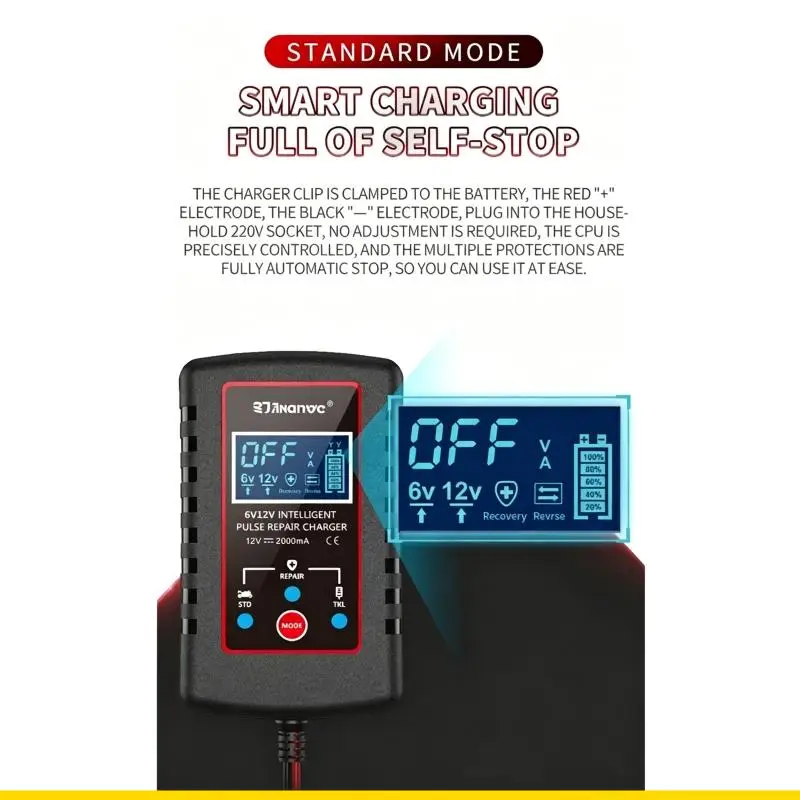 SZCH Multipurpose 6V 12V Battery Chargers For Automotive Truck Marine Applications