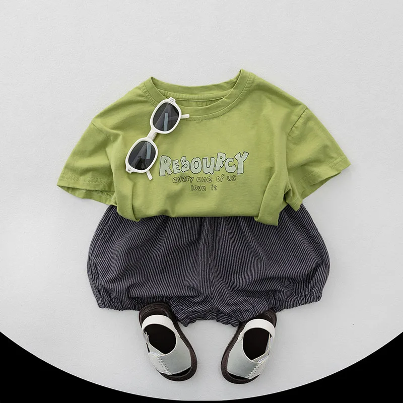 MILANCEL Sommer-Kindershorts 1-6T, lockere Kinder-Knickershorts, gestreifte Mädchen-Halbhosen, atmungsaktive Jungenhosen – Detail 11