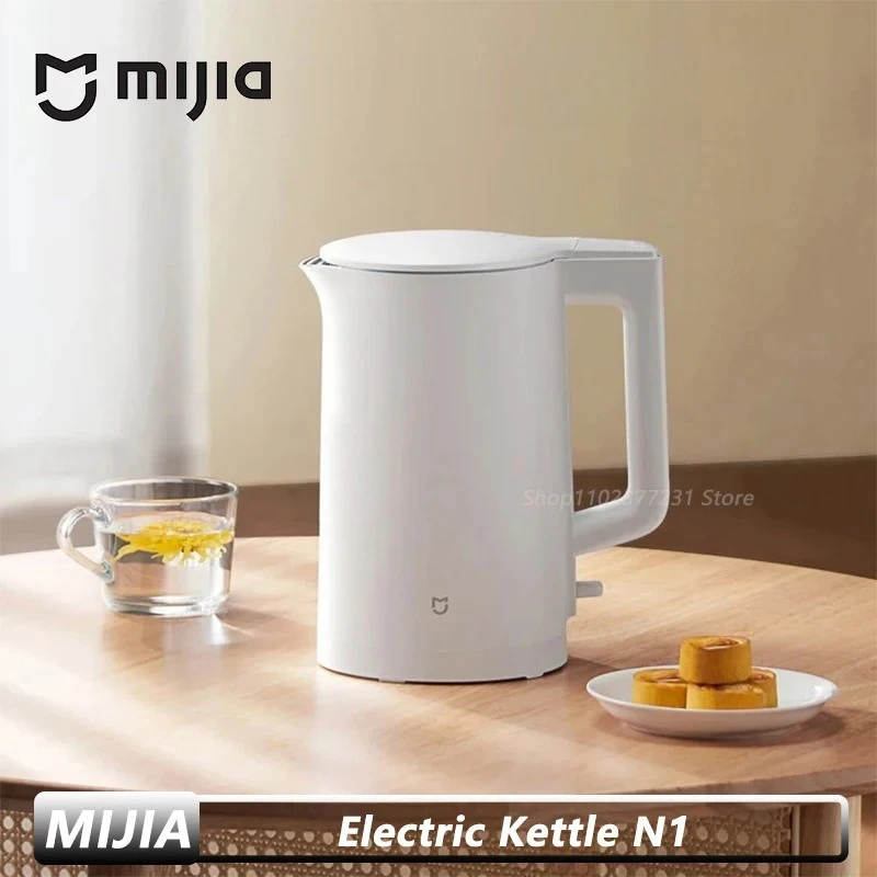 

Nuevo hervidor eléctrico MIJIA N1, hervidor de agua de acero inoxidable de ebullición rápida, 220V, hervidores eléctricos