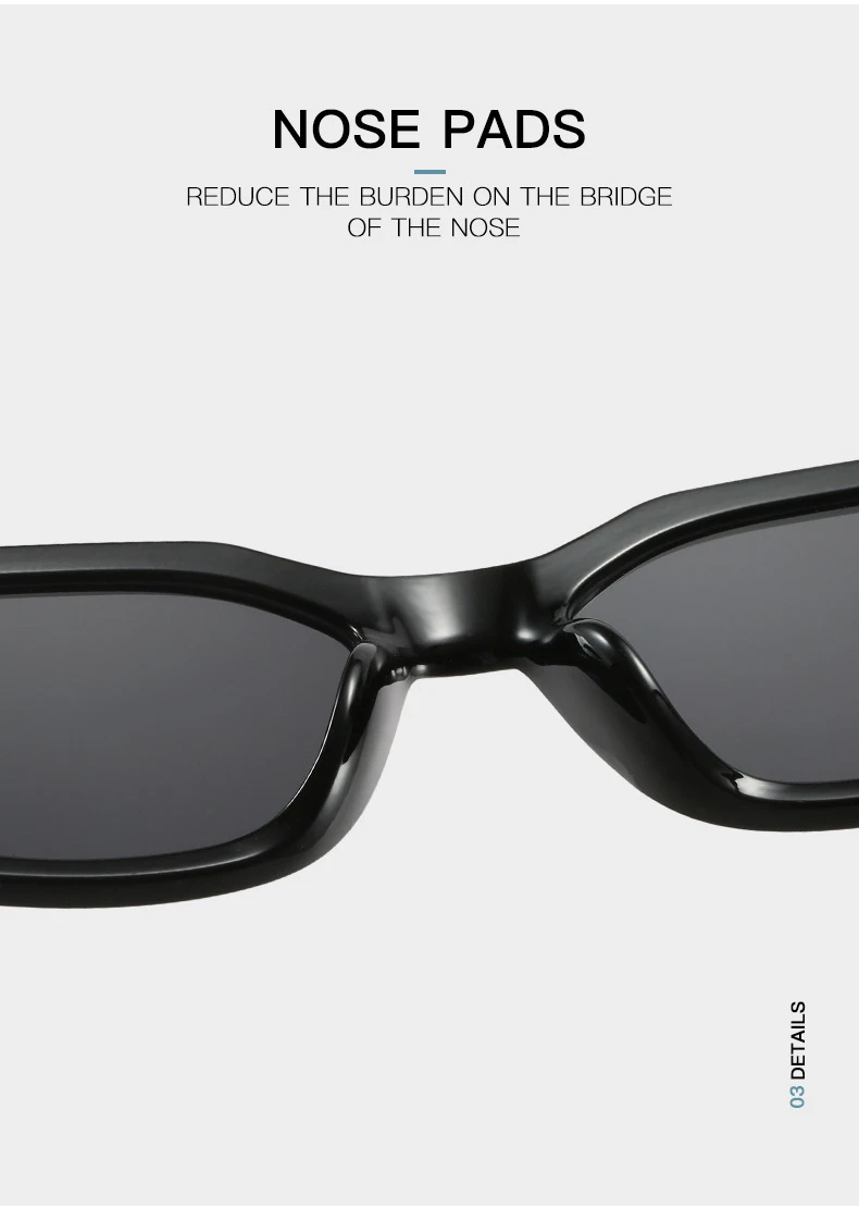 Vintage Quadratische Luxus Kleine Rahmen Sonnenbrille Männer Frauen Rechteck Marke Design Fashion Square Sonnenbrille Shades Vintage Gläser – Detail 10