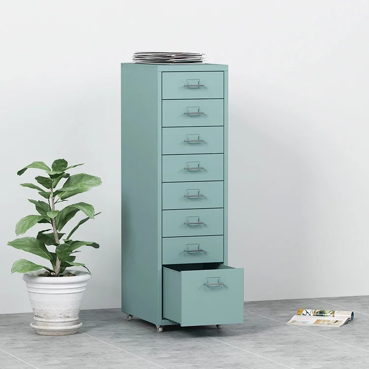 

Steel Storage Drawers Cabinet High Gloss Chest Of 8 Drawers For Living Room