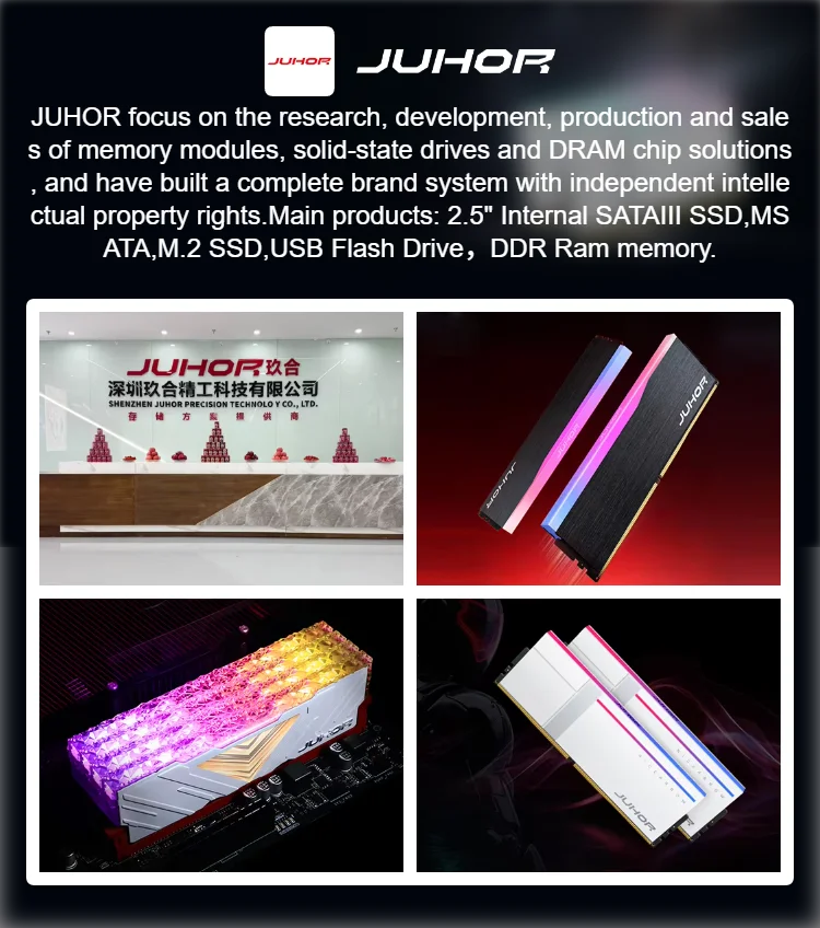 JUHOR DDR4 8GB 16GB 3200MHz XMP2.0 Overclocking Compatible for AMD