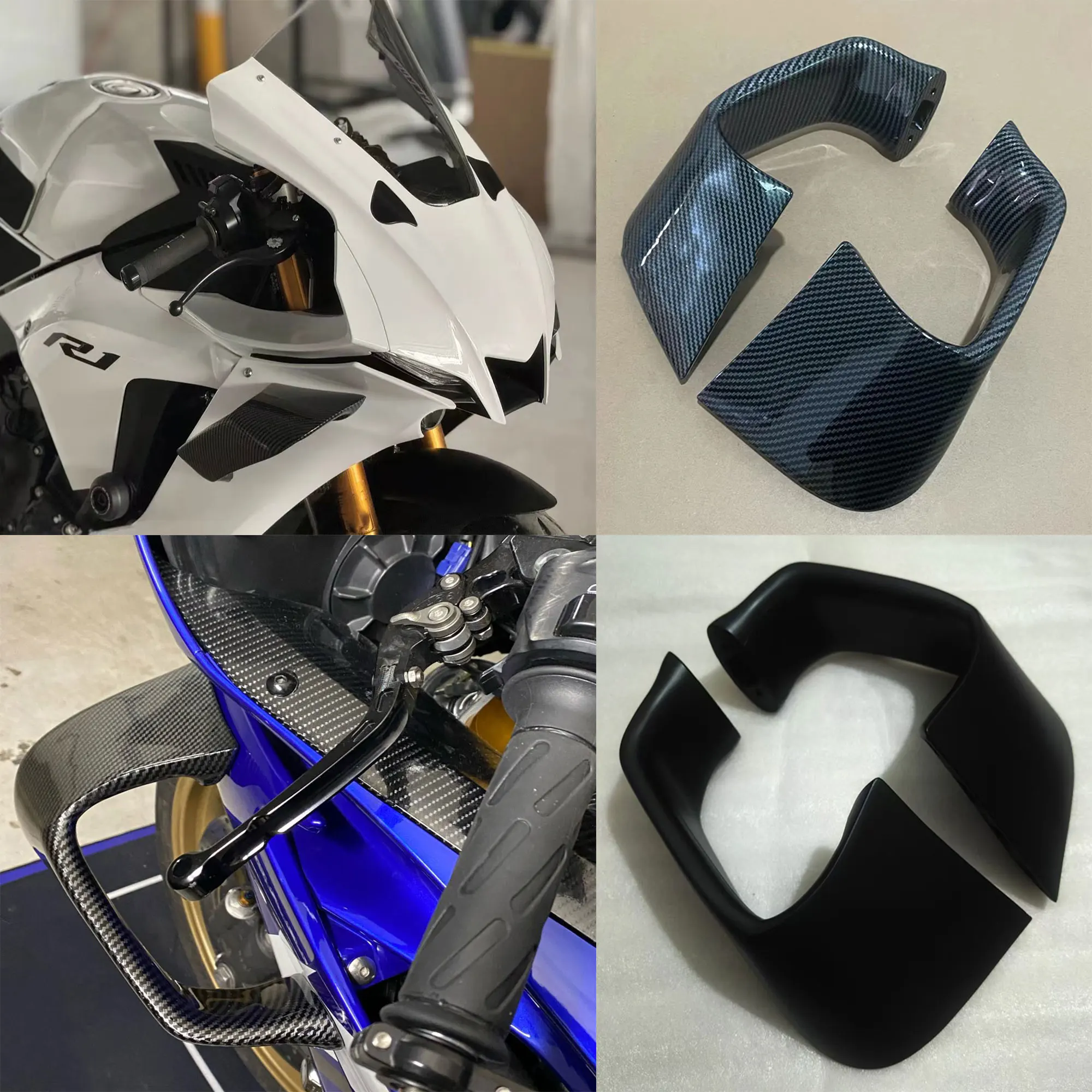 

For Yamaha YZF-R1 YZF R1 R1M 2015 2016 -2024 Motorcycle Mirrors Winglets Aerodynamic Wind Side Wings Spoiler Fairing Accessories