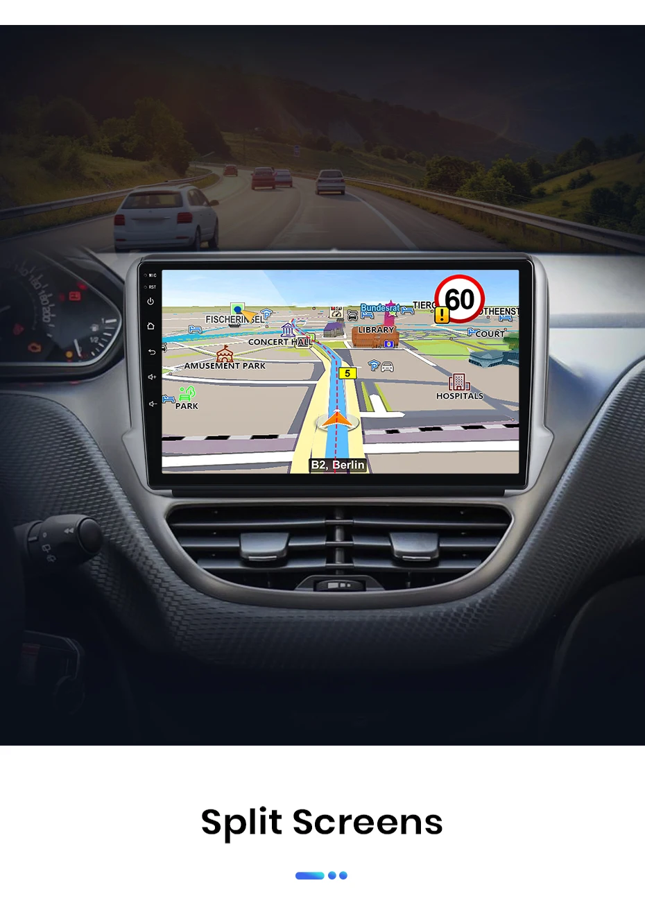 Junsun Android Auto Autoradio für Peugeot 2008 208 2012 2013 2014 2015 2016 2017 2018 Multimedia Wireless Apple CarPlay Intelligente Systeme IPS Touchscreen Stereo Videoplayer 2 Din Autoradio Head Unit Navigation BT GPS 4G WIFI FM AM DSP RDS SWC – Detail 23