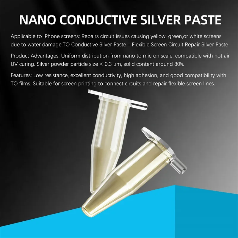 MaAnt M100 Flywire Conductive Nano-silver Paste For Mobile Phone Screen Green/Yellow Line Repair Low Resistance Silver Paste
