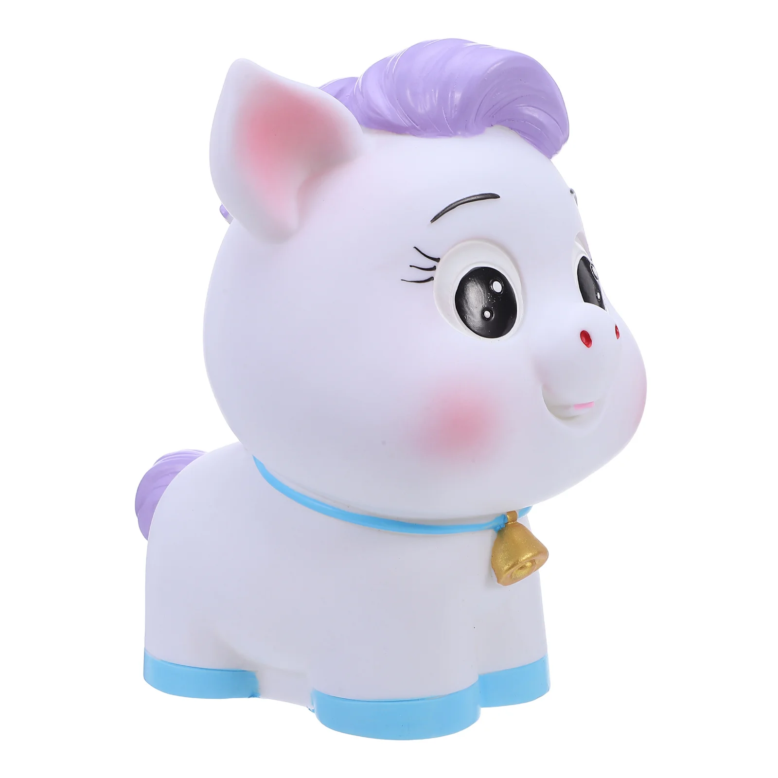 

White Horse Piggy Bank Unbreakable Coin Box for Kids Boys Girls Cute Animal Money Jar Desktop Decor Birthday Present