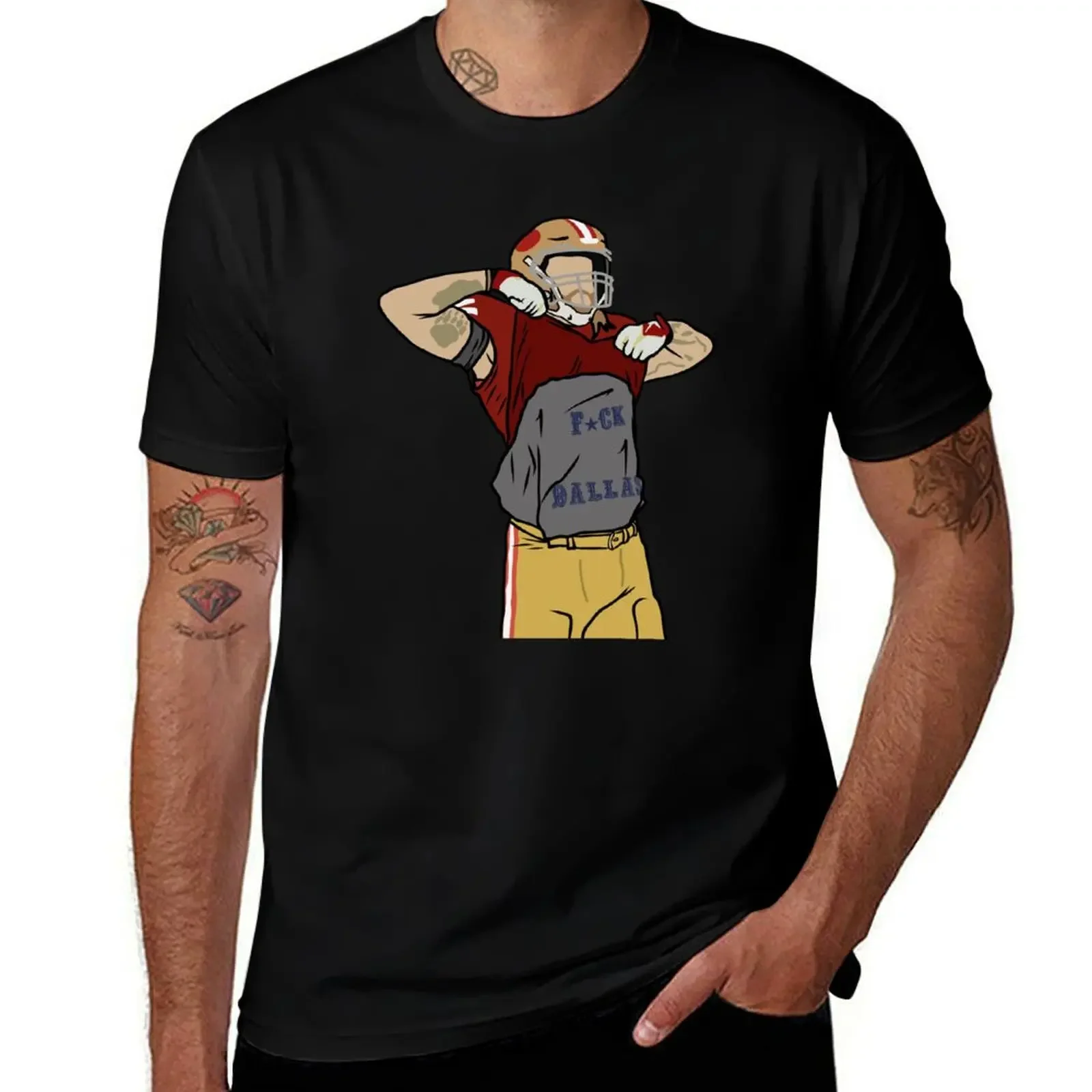 

George Kittle F Dallas T-Shirt custom t shirt boys whites mens graphic t-shirts big and tall