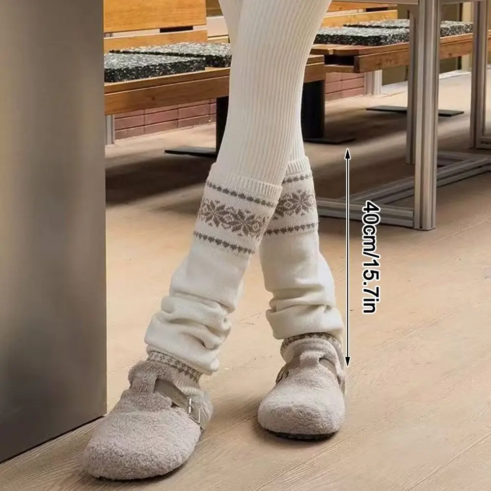 Повседневные теплые гетры, вязаные длинные носки JK Lolita, 40 см, чехлы для ног, осень-зима