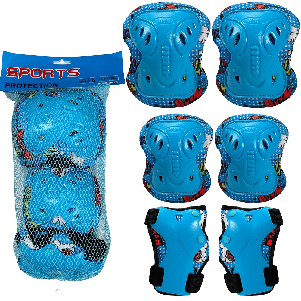

6 in 1 Protective Gear Set, Include Knee Pads Wrist Guards Elbow Pads, Skating Cycling Bike Rollerblading Scooter Inline Skating