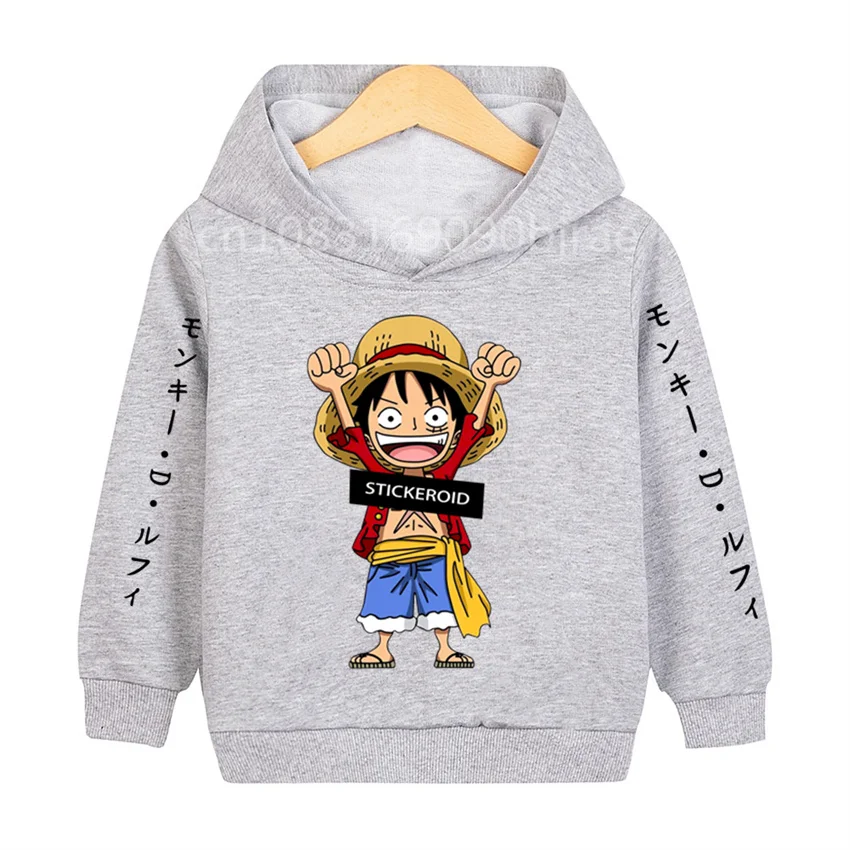 Japan Anime Cartoon Casual Hoodies Clothes Fashion Children Autumn Sweatshirt Pullover Boys Girls Top Kids Sudadera Letter 4-556