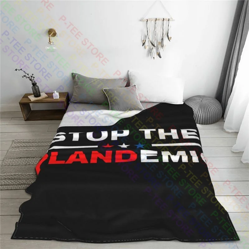 Stop The Plandemic My Body My Choice Plan Demic Vaccine 2021 Blanket Bedroom Coral Fleece Decorative Sofa