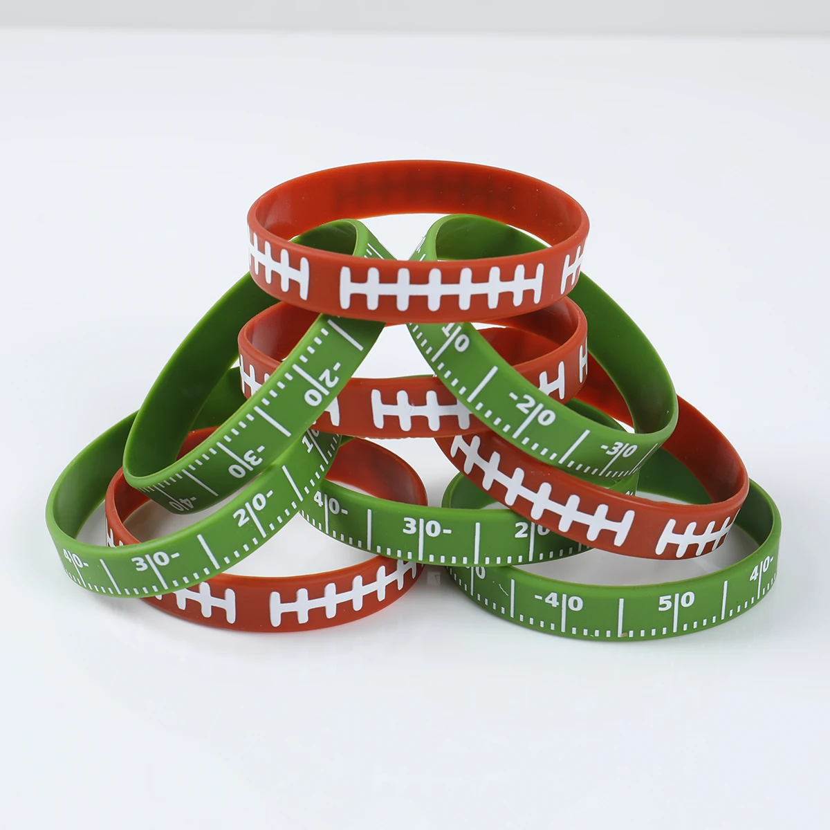 10pcs Football Rugby Silicone Bracelet Ball Sports Theme Wristband for Sport Football Themed Birthday Party Decor Award Gift