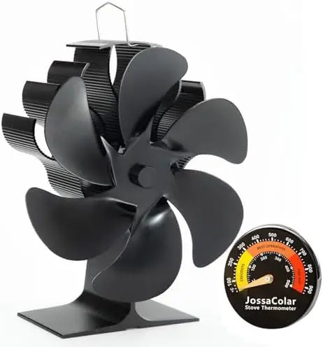 

Вентилятор для дровяных печей, работающий от тепла – неэлектрический термоприводной вентилятор с термометром для дровяных печей