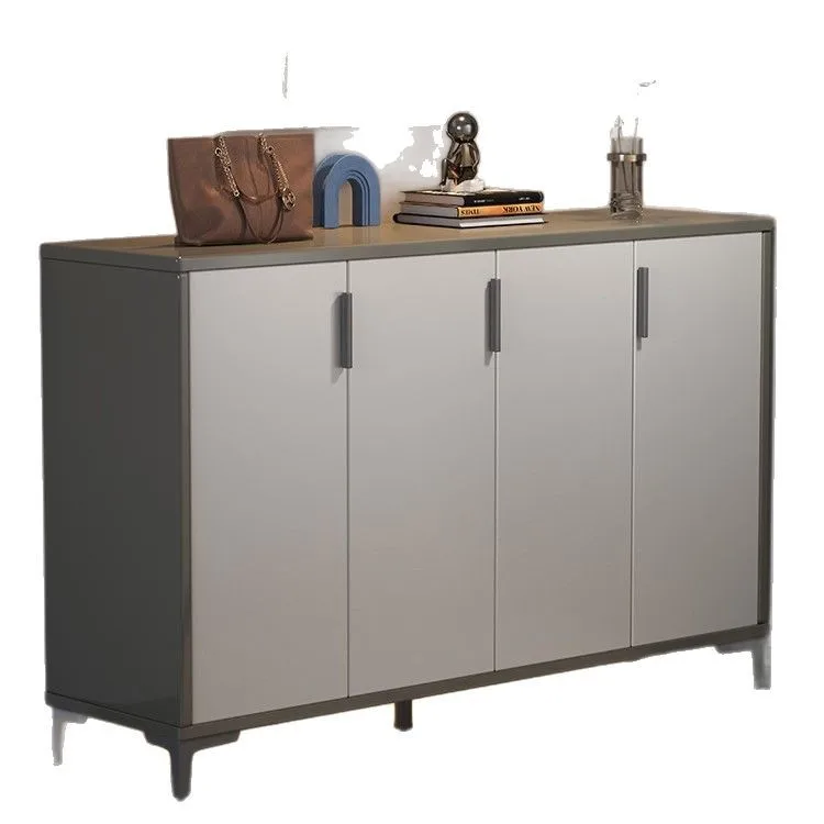 

Solid wood shoe cabinet light luxury high-end door entrance cabinet new storage simple shoe rack
