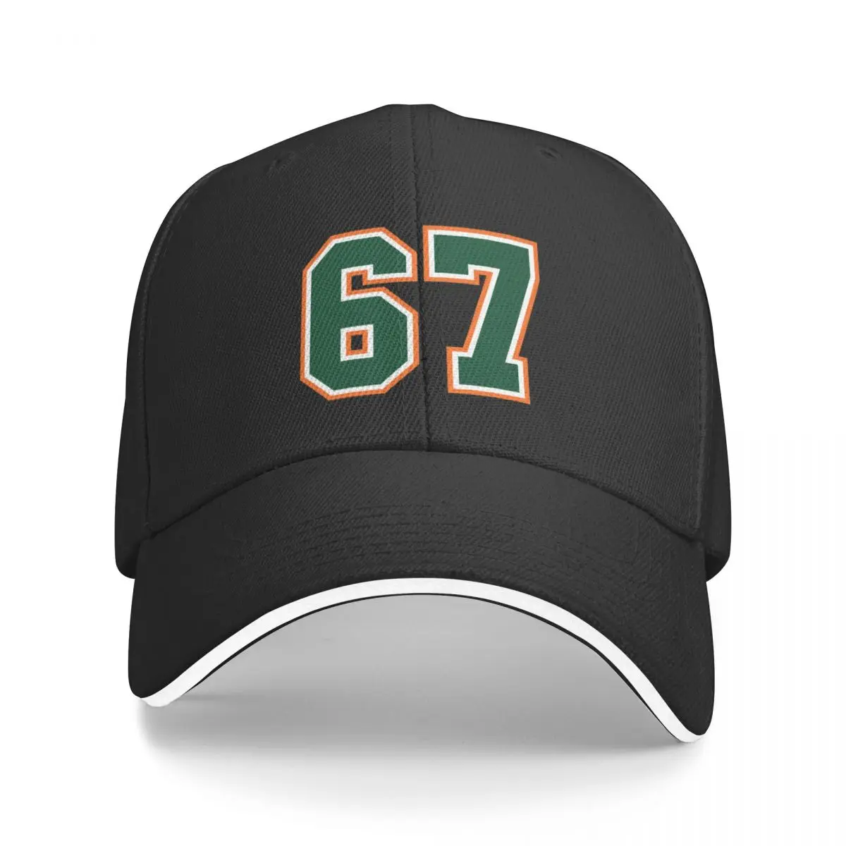 Jersey 67 Number. Number sixty-seven Straight From Miami Baseball Cap Big Size Hat Gentleman Hat Women's Hats 2025 Men's