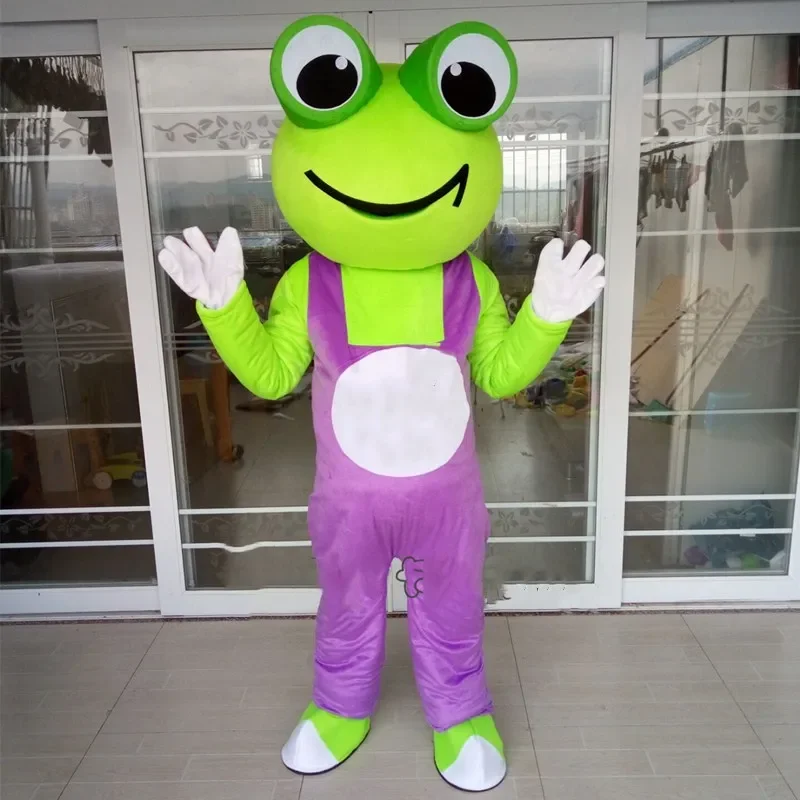 Nieuwe Stijl Hoge Kwaliteit Mooie Kikker Mascot Kostuum Halloween Fancy Dress Animal Mascotte Kostuum Kerst Reclame Apparels