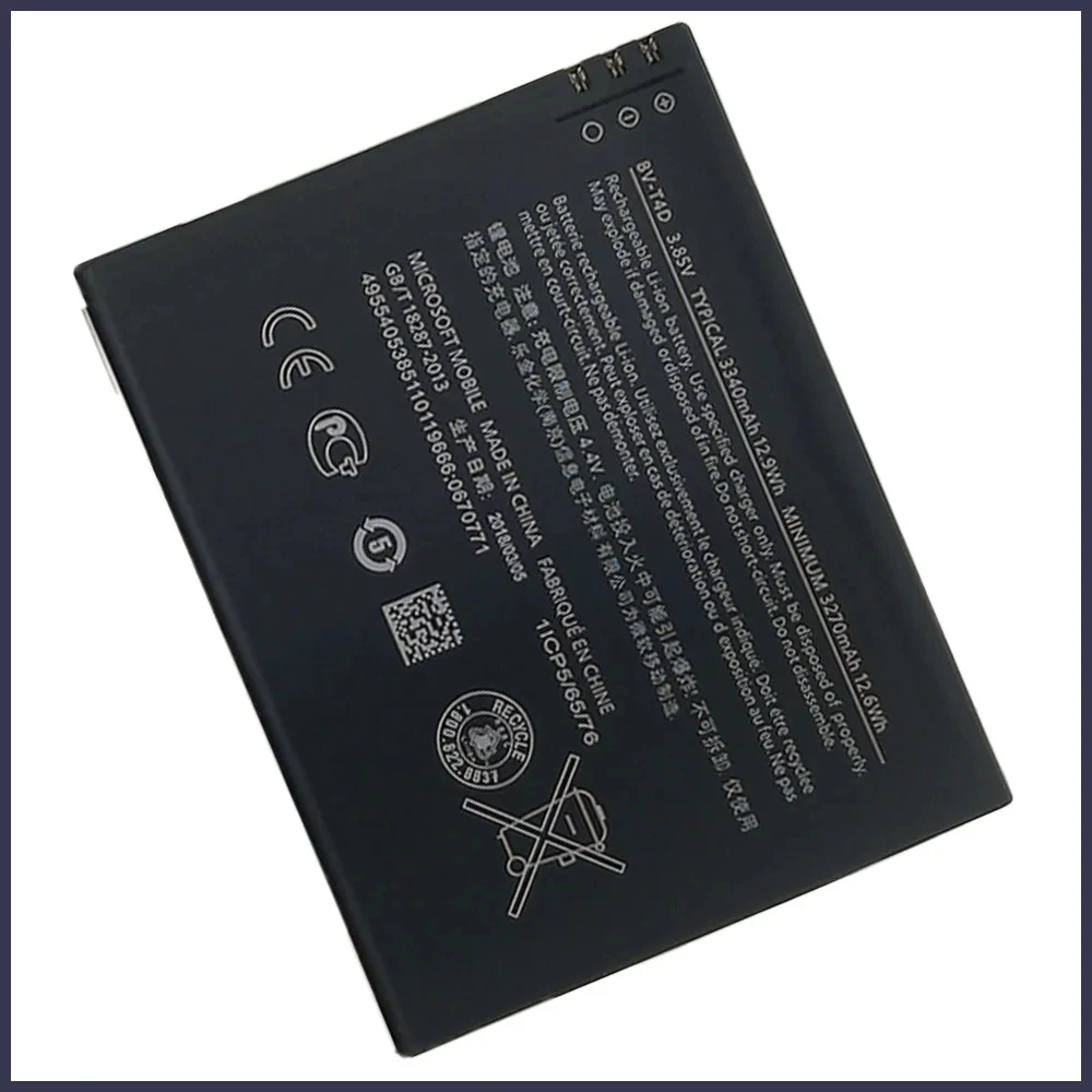 New Original Battery BV-T4D BVT4D 3340mAh For Nokia Microsoft Lumia 950 XL CityMan Lumia 940 XL RM-1118 RM-1116 BV T4D