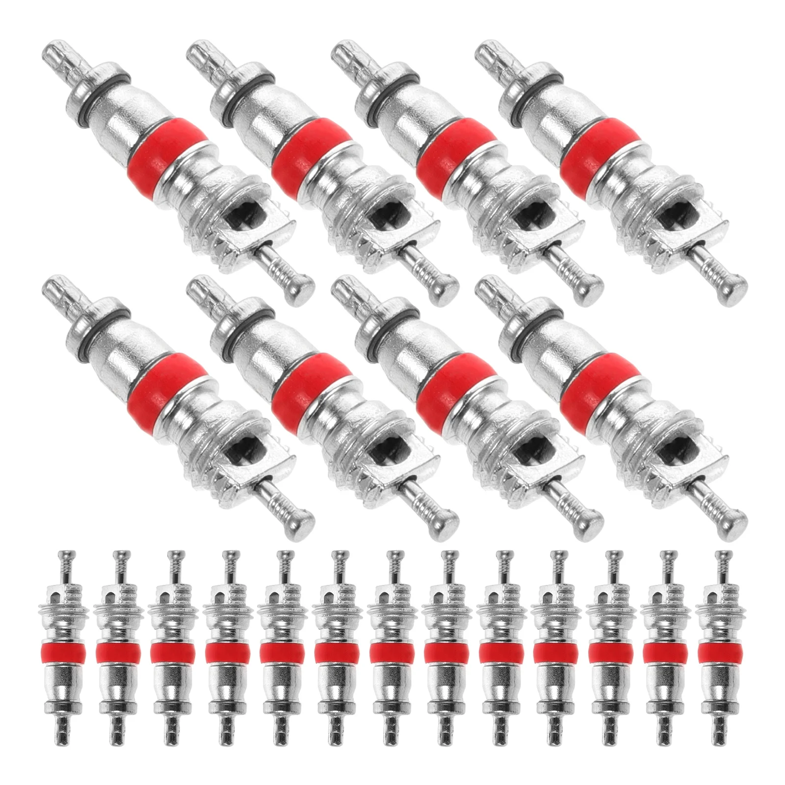 

100pcs Tire Stem Replacement Car Truck Motorcycle Tyre Core High Pressure 300 Psi Durable Seal Spring Loaded Air Valve Core For