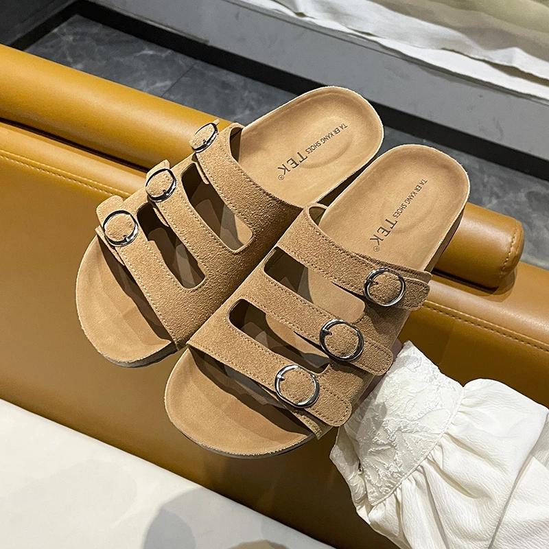 

Низкие домашние тапочки из флока, туфли на платформе, шлепанцы с закрытым носком, туфли-лодочки для женщин, 2022, мягкие резиновые туфли на каблуке-копыте, повседневная ткань из искусственной кожи