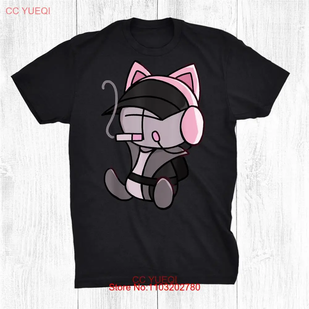 Madness Combat Deimos With Cat Headphones Unisex T-shirt Size S-5XL Gift For Fan