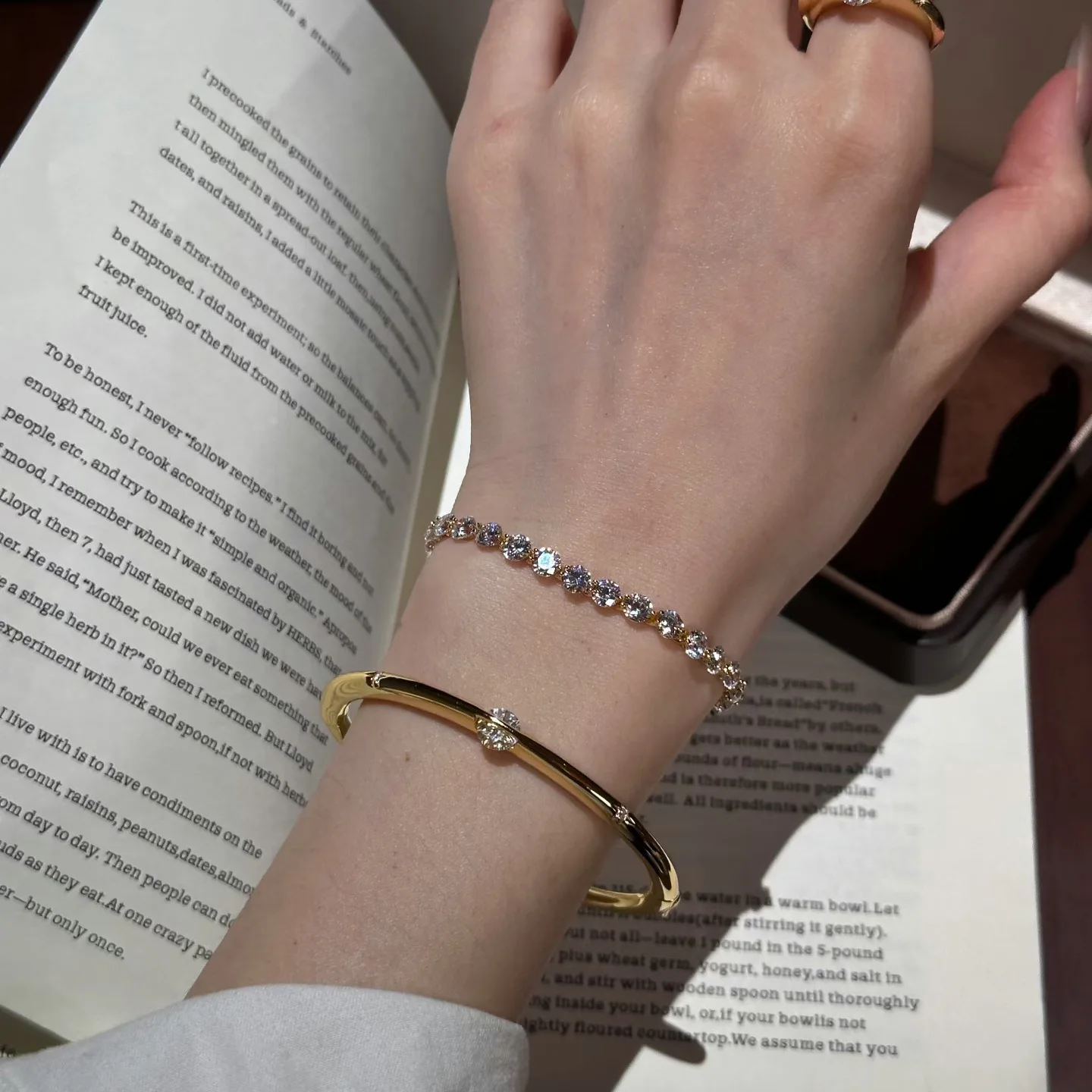 Neues 2026 Minimalistisches Design All-Diamond-Serie Armband 100% 925 Silber Modischer Einzigartiger Schmuck Geschenk – Detail 2