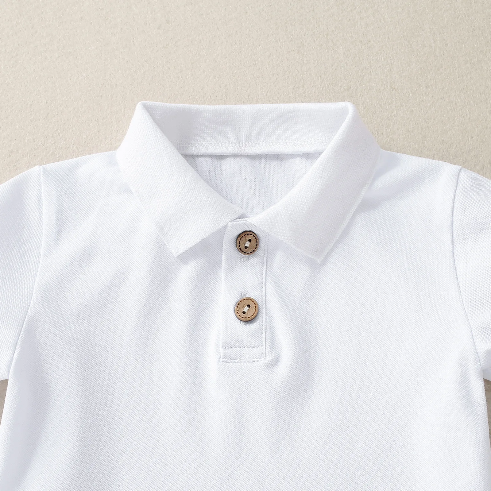 قميص بولو بأكمام قصيرة للأطفال ، قميص قطني مناسب للجلد مع شورت ، ملابس صيفية للأولاد ، زر رقبة ، 2 * *