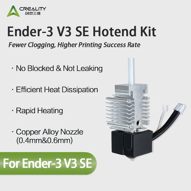 

Комплект Hotend Creality Ender 3 V3 SE, 3D принтер, оригинальный экструдер, горячий блок нагревателя в сборе, стандартная термостойкость