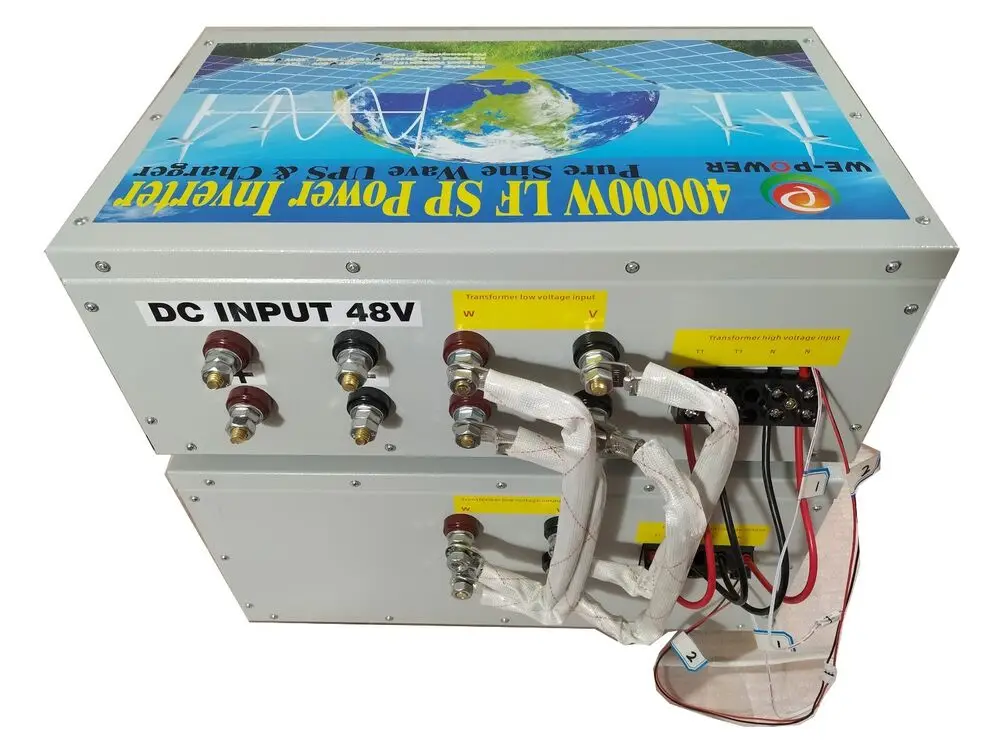 160000 ث/40000 واط التردد المنخفض سبليت المرحلة 48VDC/110 فولت ، 220 فولت التيار المتناوب موجة جيبية نقية عاكس الطاقة الشمسية LCD/UPS/غطاء شاحن البطارية