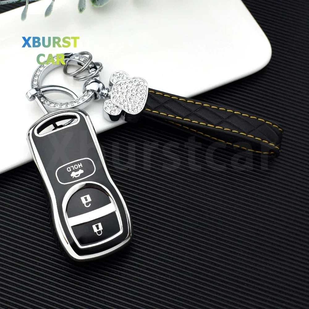 Shell Fob For Nissan X-trail T30 Tiida Armada Frontier Murano Pathfinder Quest Titan Xterra Infiniti QX56 TPU Car Key Cover Case