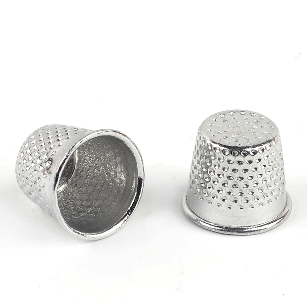 

50 Pcs Sewing Thimble Durable Metal DIY Crafts Tools Knitting Accessories Finger Protector Home Sewing Supplies Embroidery Cross