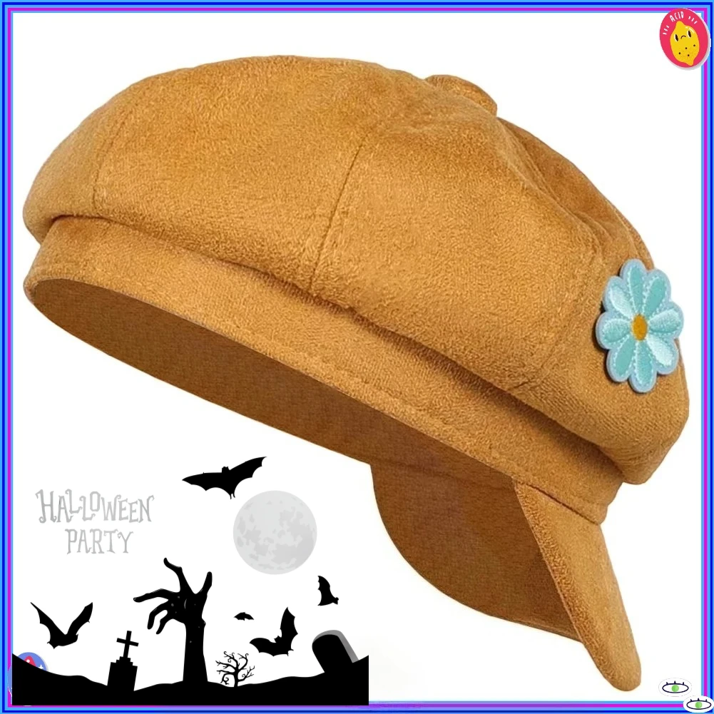 

Unisex Kids' Yellow Beret + Short Synthetic Wig Set - Halloween Carnival Party Cosplay Props