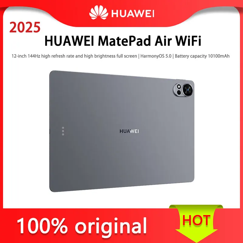 HUAWEI MatePad Air 12 pollici 2025 WiFi Standard Edition HarmonyOS 5.0 Capacità batteria 10100 mAh