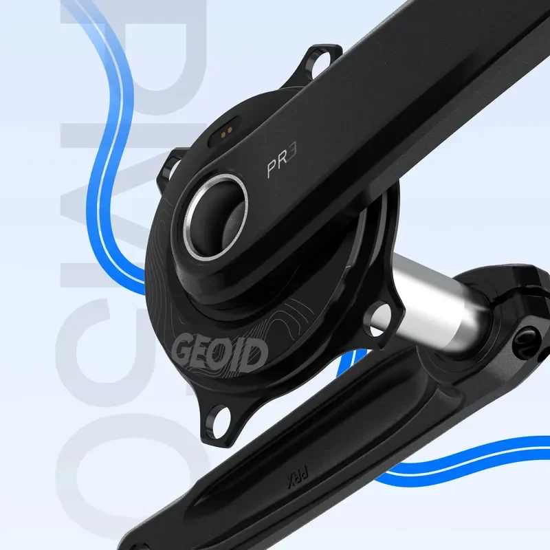 for Geiod Rode Bike Spider Power Meter Aluminum Alloy Cycling Computer in Black with Premium Bicycle Accessories