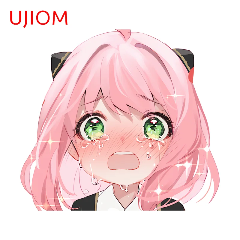 UJIOM Anya Forger Chibi Anime Girl Wall Sticker Fashionable Creative Window Decal Customizable Room Decoration Accessories