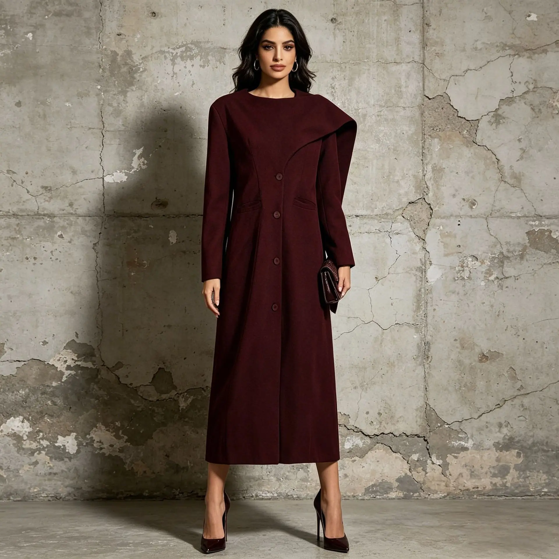 ZAMOR Chic High-End Single Breasted Long Women Trench Coat 2026 New Irregular Cape Design Outerwear