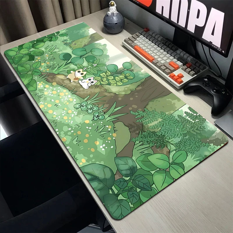 

Mouse Pad Gamer Cartoon Rabbit Mousepad Pc Gaming Kawaii Cute Desk Mat Computer Keyboard Deskmat Locking Edge Soft Mause Ped