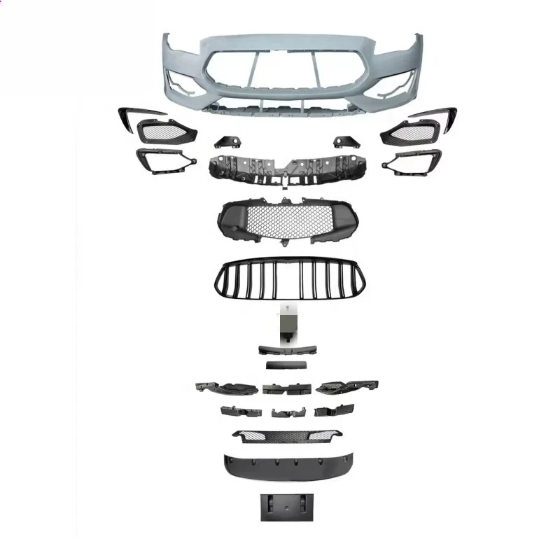 

Комплект решетки переднего бампера для Maserati Quattroporte M156 2013-2017, обновление 2022, версия Trofeo