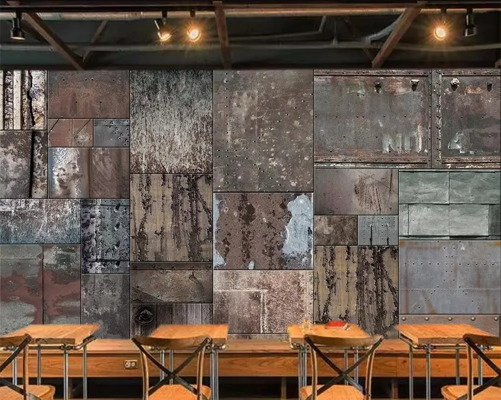 Custom wallpaper vintage grain art background wall painting living room bedroom TV background wall wallpapers home decor