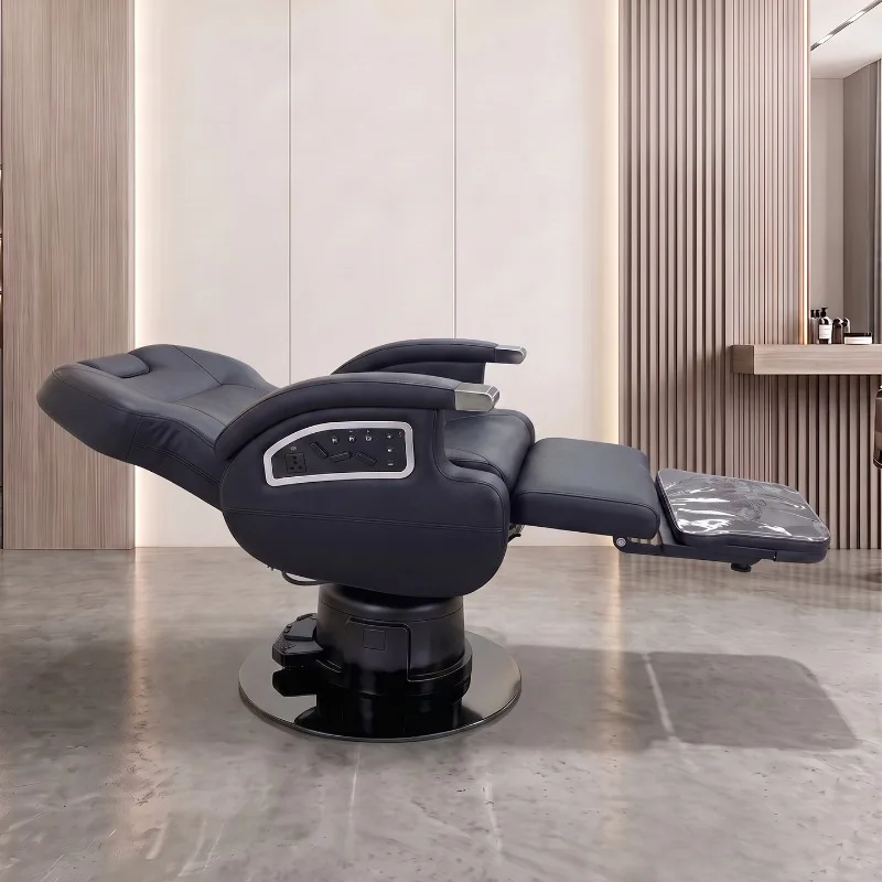 Electric lift and pour down, shampoo and hairdressing integrated bed, hairdressing shop, scalp care space capsule seat