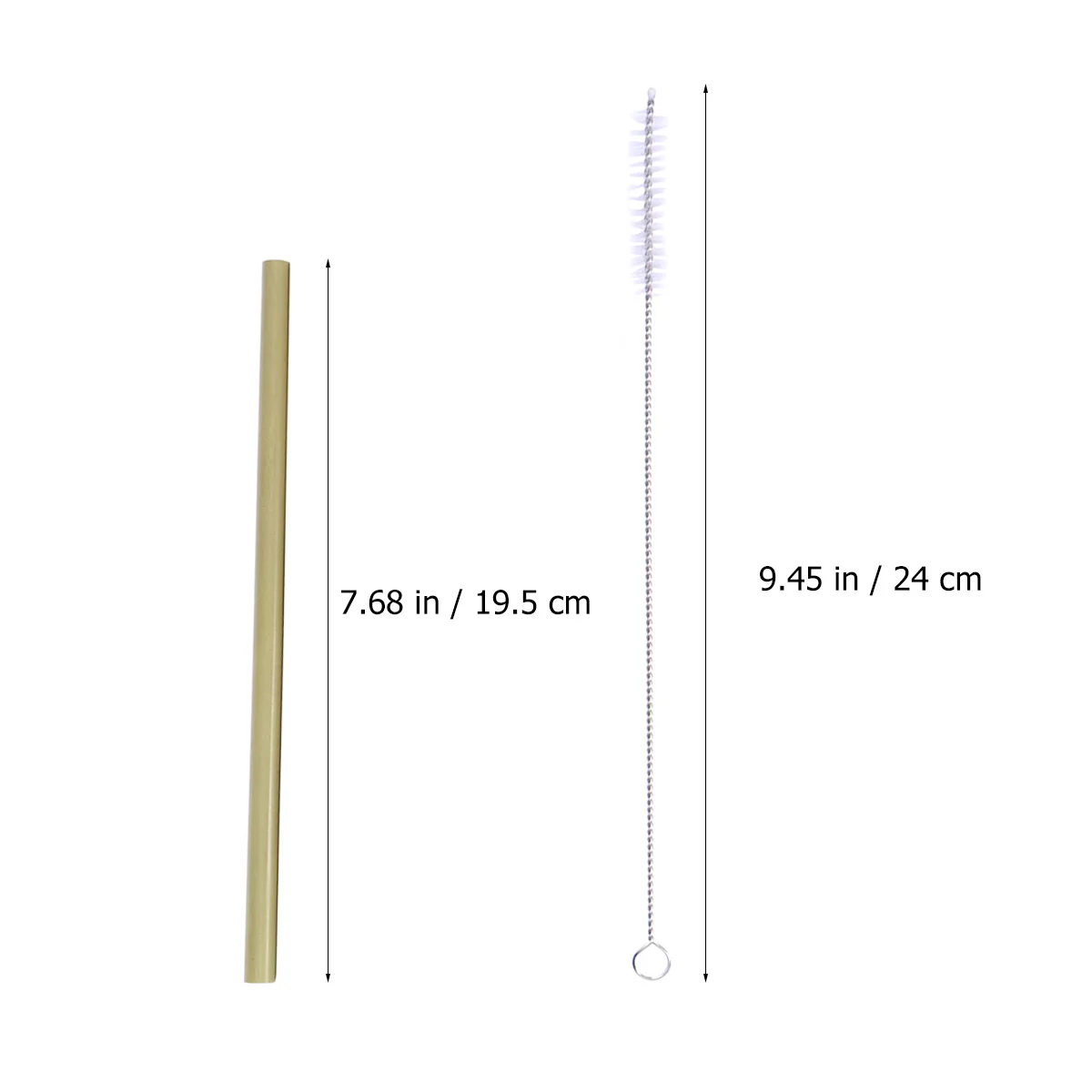 

11pcs 20 Bamboo Straws Reusable Environmentally Friendly Biodegradable Straw Set Smoothie Bar Accessories