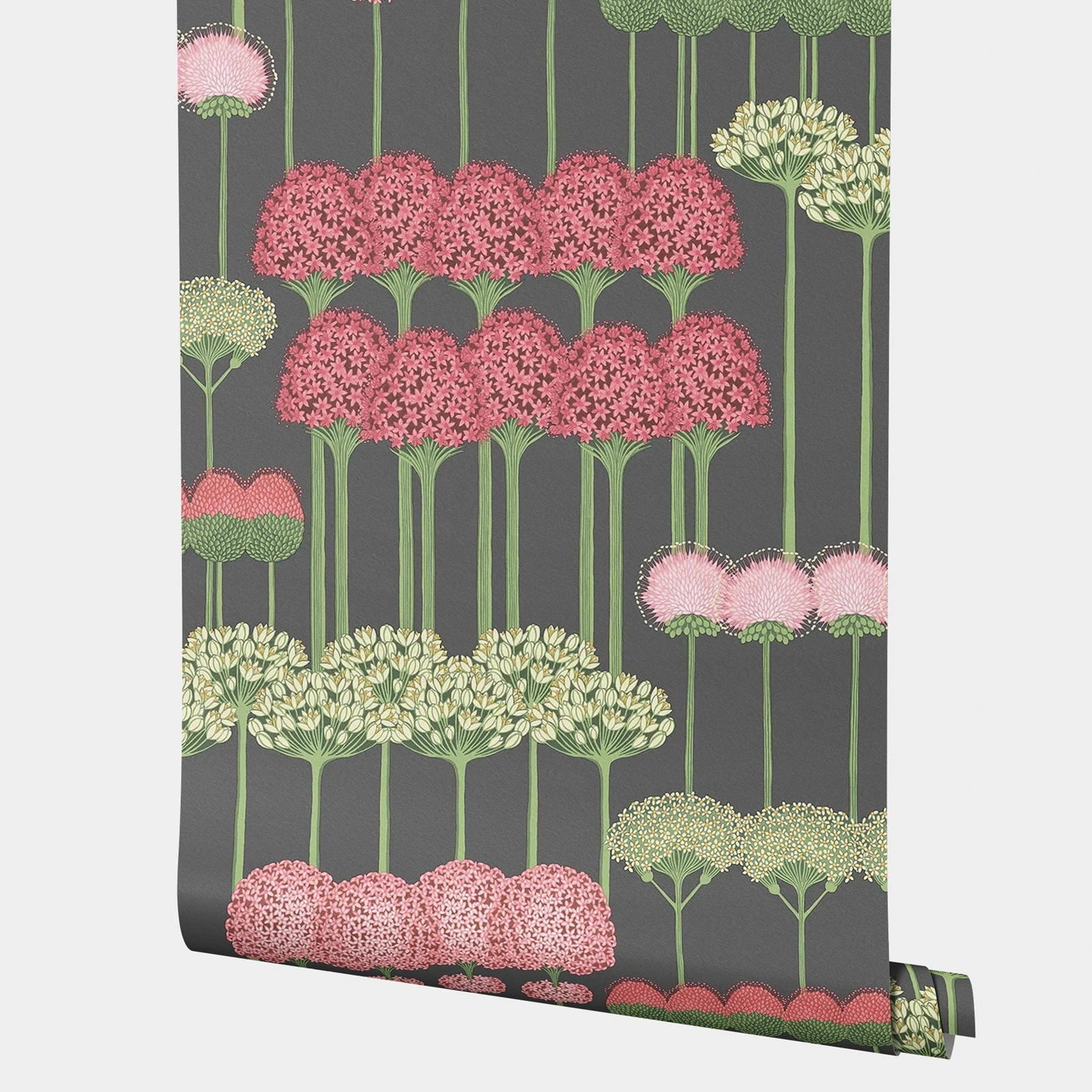 ورق جدران قابل للتقشير واللصق على شكل زهور عتيقة، ملصق ورق جدران على شكل زهرة أرضية فنية وجذعية، جدار تقليدي غير منسوج، خالٍ من مادة PVC