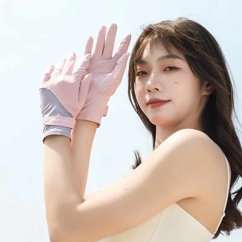 Lotion tabir surya anti UV wanita mengacu pada sarung tangan bersepeda dan mengemudi, gaya bernapas