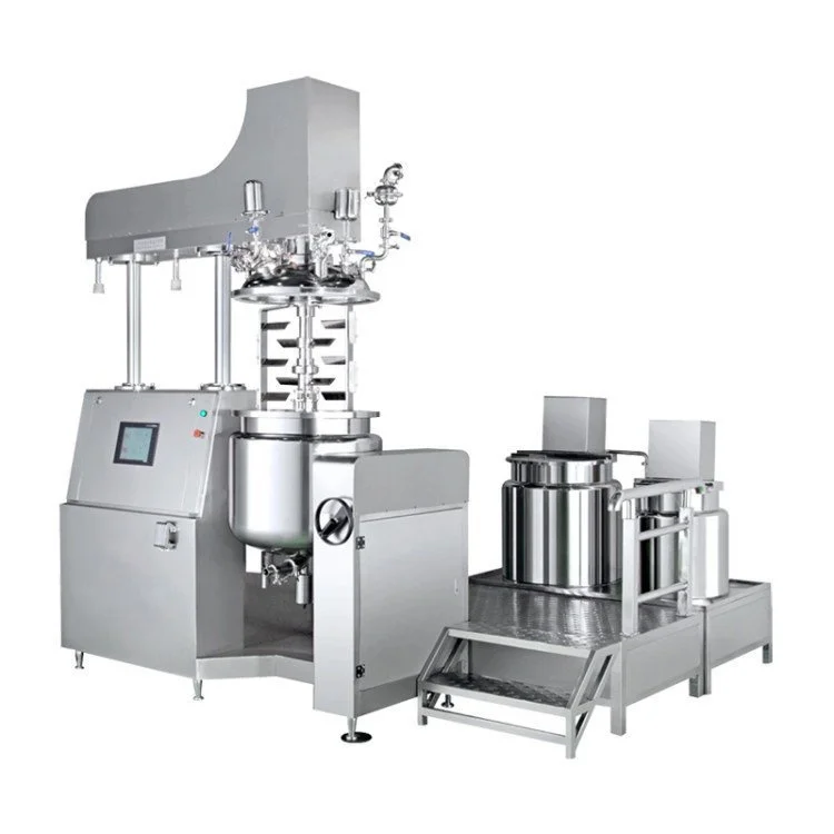 *High Shear Vacuum Homogeneous Emulsifying Machine 500kg for Coupling Agent Gel Stirring Emulsifying Sauce Cosmetic Cream Paste