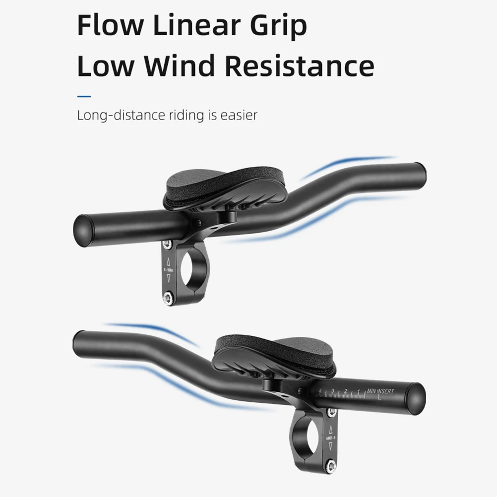 

1 set Rest Handlebar Aluminum Alloy Riding Handle Front Safety Handle Mountain Bike Aero Bar Durable Metal Cycling Handlebar