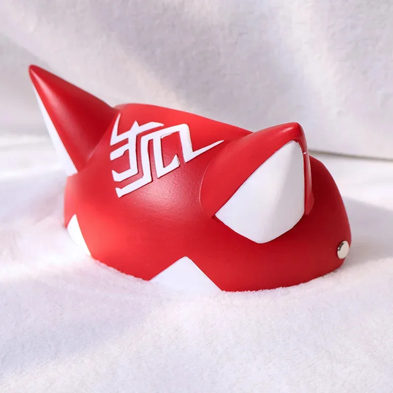 Wig Cosplay Kiriko One-Piece Hair Tail Game OW Kiriko Cosplay 27cm Wig Hijau Tua Perlengkapan Senjata Topeng Jepit Rambut + Wig Cap