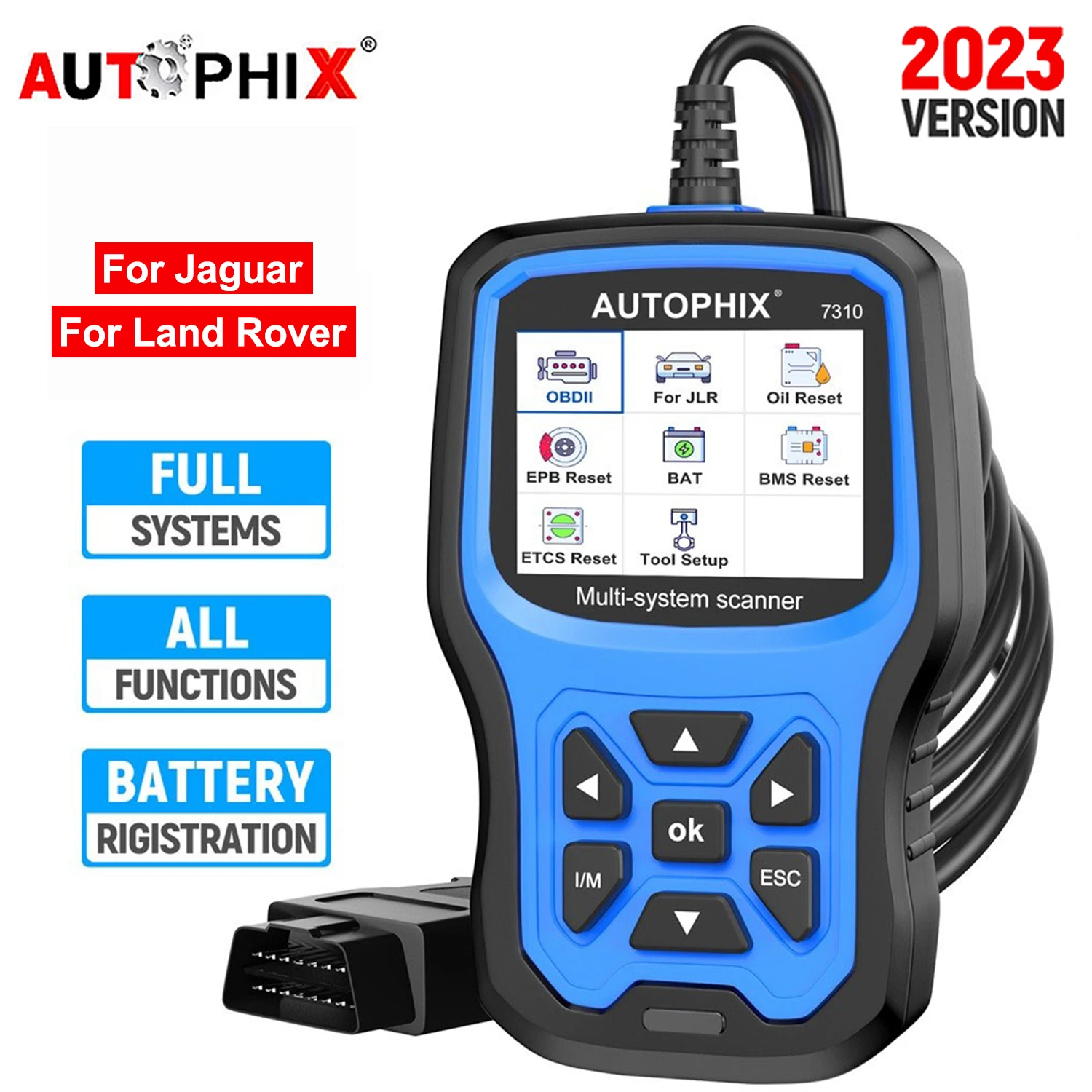 AUTOPHIX 7310 OBD2 Scanner For Land Rover For Jaguar All Systems Car Code Reader Oil DPF ABS Diagnostic Tool for JLR After 1996