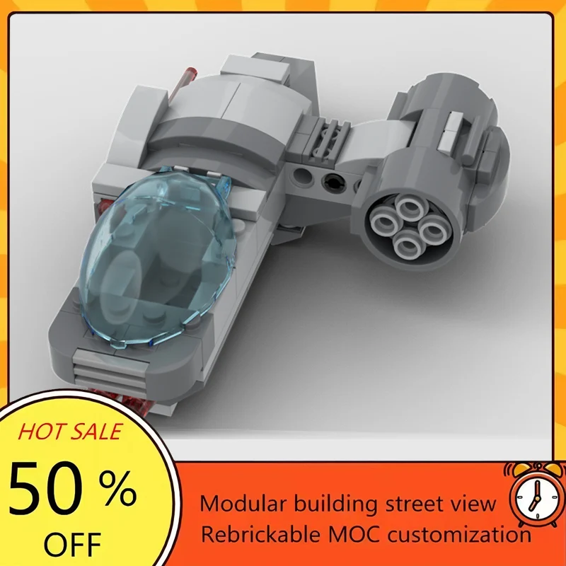 

96PCS Popular Space War Movie Model MOC Building Bricks Fighter Jet Modular Technology Gifts Holiday Assemble Children Toy Suit