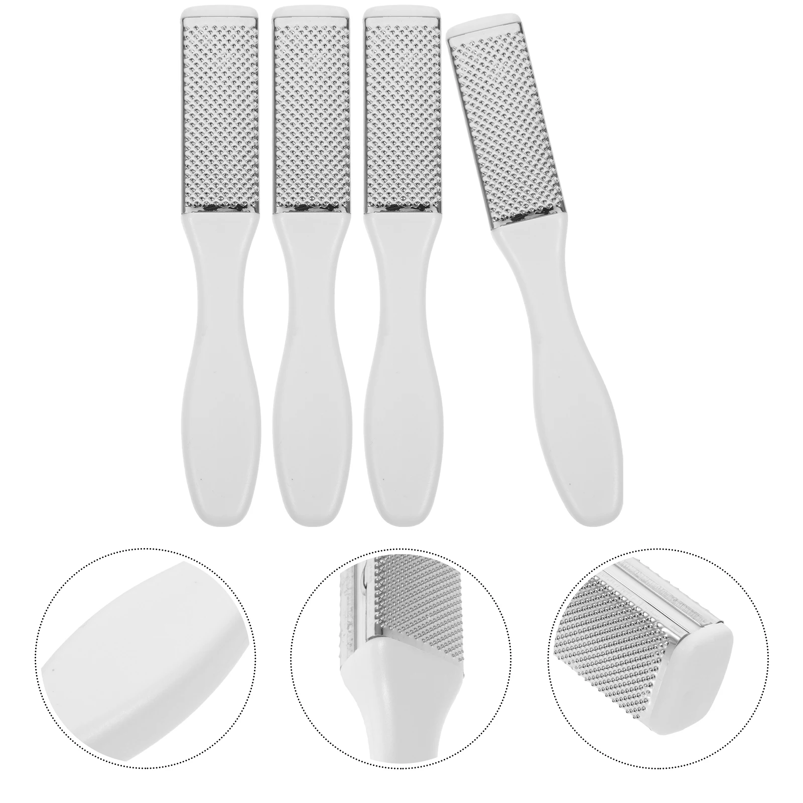 4 Pcs 케어 도구 각질 제거 트리머 죽은 발 파일 도구 피부 제거 페디큐어 Rasp 금속 파일 네일 용품